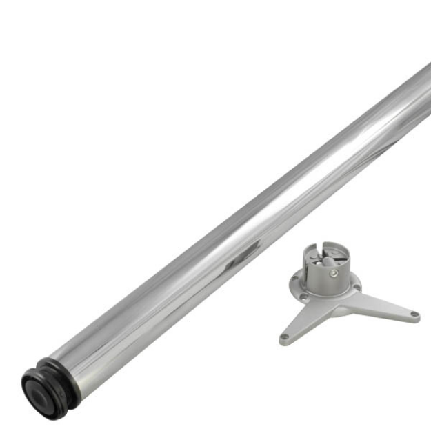 Picture of Chrome plated table leg - 710mm