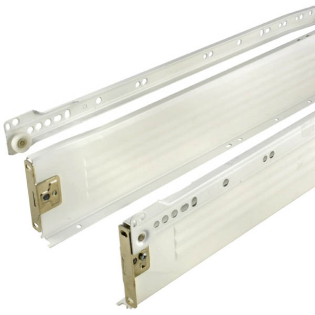 Picture of White - 450mm deep x 86mm high Metal Drawer Side