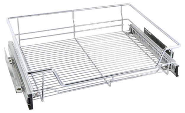 Picture of Chrome pull out wire basket for 500mm unit with runners