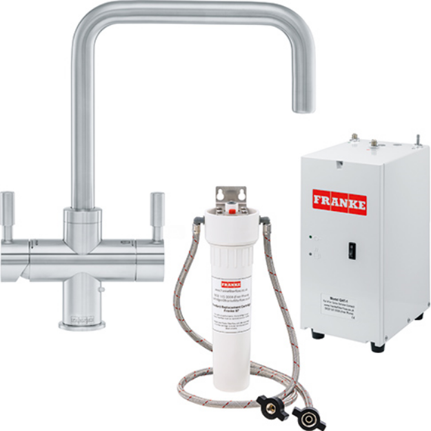 Picture of Franke Omni ORIGINAL 4 in 1 Instant Boiling Hot + Filtered Water Tap Stainless Steel Tank & Filter Kit