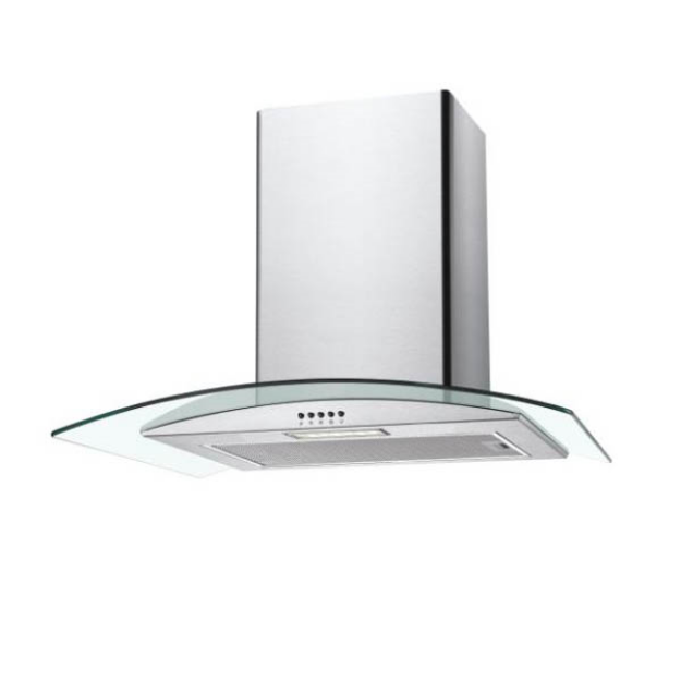 Picture of Candy 60cm  Curved Glass Chimney Cooker Hood - Stainless Steel | CGM60NX