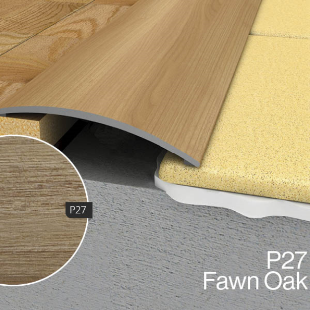 Picture of WRG2 1800mm Flat Reducer Adhesive Profile P27 Fawn Oak / Westside Oak K279